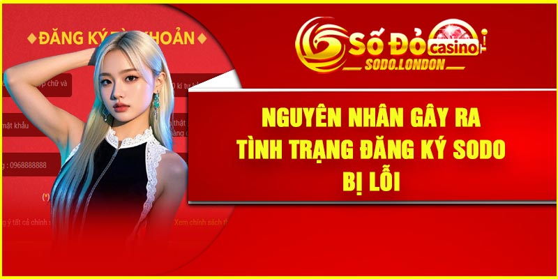 Nguyên nhân gây ra tình trạng đăng ký Sodo bị lỗi